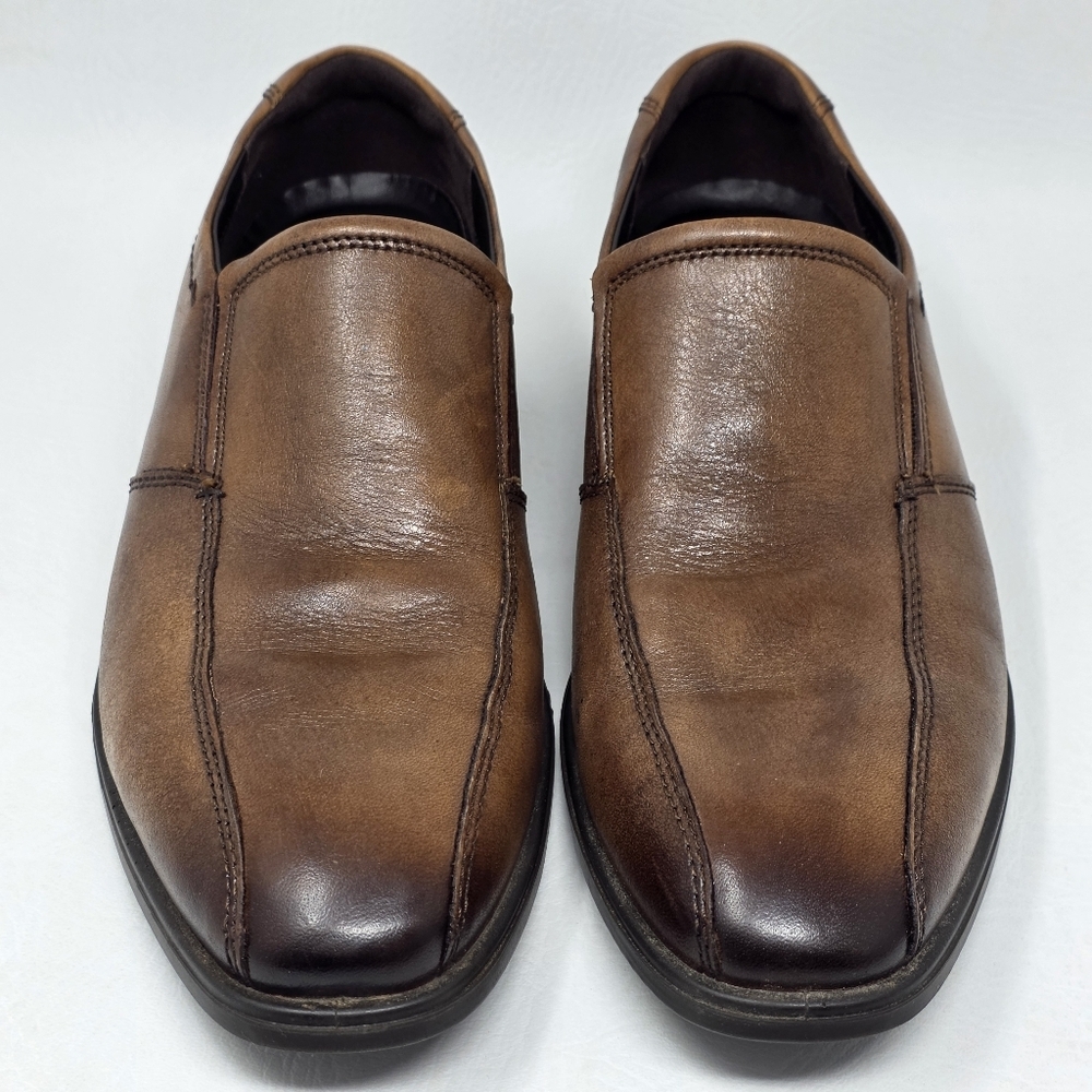 ECCO Men's Melbourne Dress Slip On Shoes Brown Size EU 43 US 9/9.5 Pre-owned - Picture 7 of 11